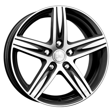 Диск K&K Андорра 17x7 5x114.3 ET39 DIA60.1 АЛМАЗ ЧЕРНЫЙ
