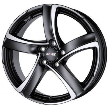 Диск ALUTEC Shark 17x7.5 5x100 ET35 DIA63.3 RACING BLACK FRONT POLISHED