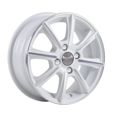 Диск Скад Монако 14x5.5 4x100 ET49 DIA56.6 АЛМАЗ-БЕЛЫЙ