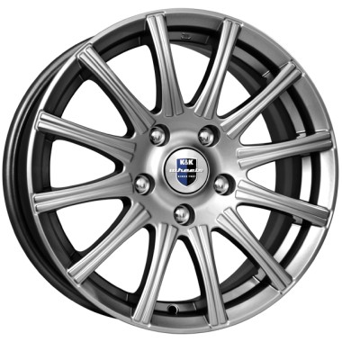 Диск K&K Сиеста 13x5 4x98 ET38 DIA58.6 ДАРК ПЛАТИНУМ