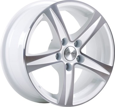 Диск Скад Sakura 15x6.5 5x112 ET43 DIA57.1 АЛМАЗ-БЕЛЫЙ