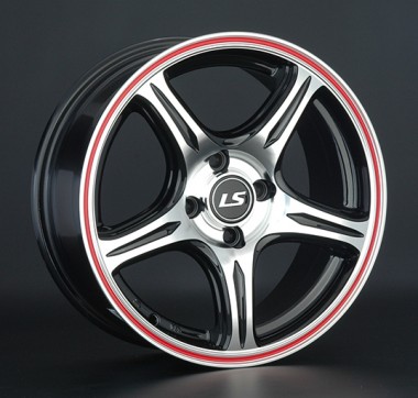 Диск LS wheels LS319 15x6.5 5x105 ET39 DIA56.6 BKFRL