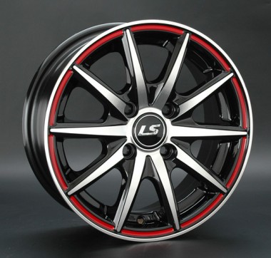 Диск LS wheels LS221 15x6.5 4x100 ET40 DIA73.1 BKFRL