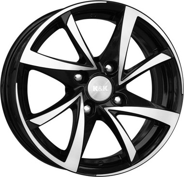Диск K&K Игуана 16x6.5 5x100 ET38 DIA67.1 АЛМАЗ ЧЕРНЫЙ