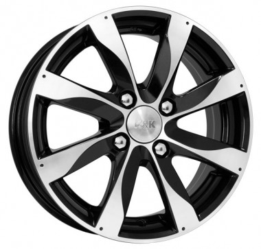Диск K&K Джемини 15x6 4x100 ET48 DIA54.1 АЛМАЗ ЧЕРНЫЙ