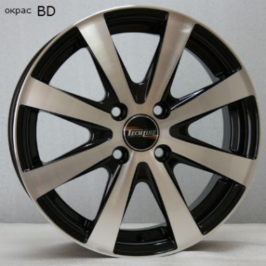 Диск Tech Line 634 16x6 4x100 ET37 DIA60.1 BD