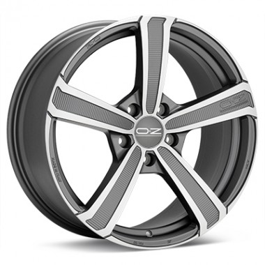 Диск OZ MONTECARLO HLT 20x9.5 5x112 ET33 DIA79 MATT DARK GRAPHITE DIAMOND CUT