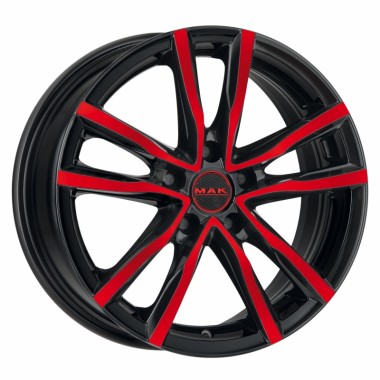 Диск MAK MILANO 16x6.5 5x114.3 ET40 DIA76.1 BLACK AND RED