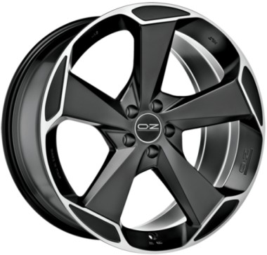 Диск OZ Aspen 20x9.5 5x112 ET52 DIA79 MATT BLACK DIAMOND CUT