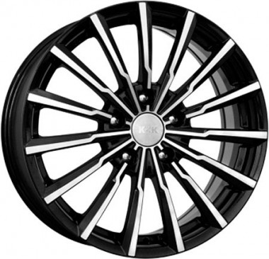 Диск K&K Акцент 17x7 5x114.3 ET45 DIA66.1 АЛМАЗ ЧЕРНЫЙ