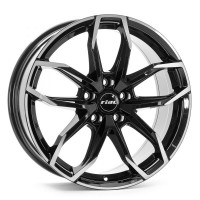 Диск Rial Lucca 17x6.5 4x100 ET49 DIA54.1 DIAMOND BLACK FRONT POLISHED