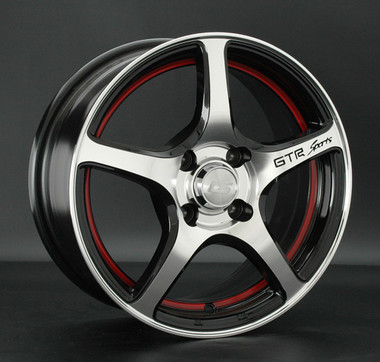 Диск LS wheels LS 537 16x6.5 5x114.3 ET45 DIA73.1 BKFRL