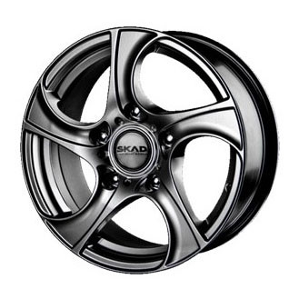 Диск Скад Вихрь 16x7 5x139.7 ET40 DIA98.5 ЧЁРНЫЙ БАРХАТ