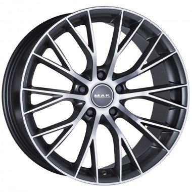 Диск MAK MUNCHEN 20x9.5 5x120 ET44 DIA72.6 GUN METALLIC MIRROR FACE