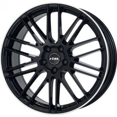 Диск Rial KiboX 20x9 5x112 ET20 DIA66.6 DIAMOND BLACK LIP POLISHED