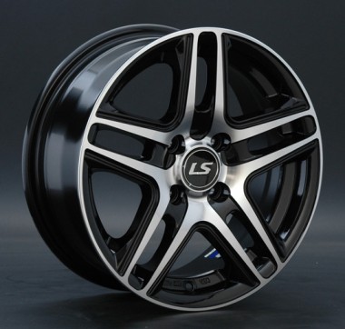 Диск LS wheels LS802 15x6.5 5x114.3 ET39 DIA73.1 BKF