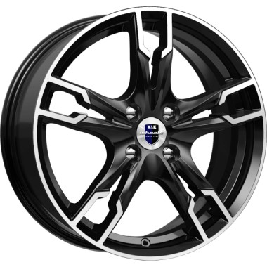 Диск K&K Солар 17x7 4x100 ET45 DIA60.1 АЛМАЗ-ЧЕРНЫЙ
