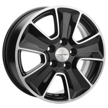 Диск Khomen 1601 16x6.5 5x114.3 ET50 DIA67.1 BLACK-FP