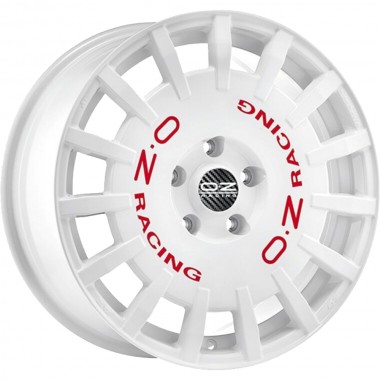 Диск OZ Rally Racing 17x8 5x100 ET48 DIA68 RACE WHITE RED LETTERING