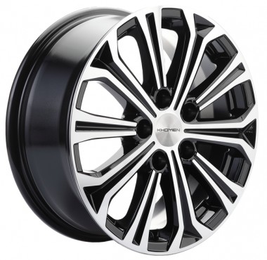 Диск Khomen 1610 16x6.5 5x114.3 ET41 DIA70.1 BLACK-FP