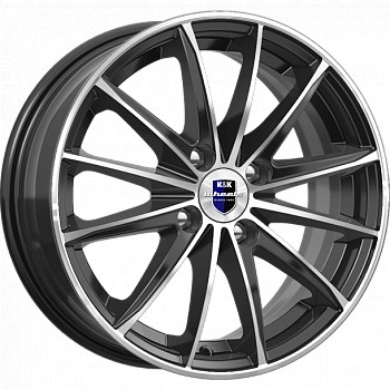 Диск K&K Пойнт Бланк 15x6 4x100 ET40 DIA67.1 АЛМАЗ ЧЕРНЫЙ