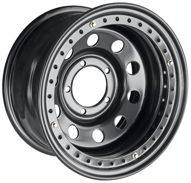 Диск Off-Road-Wheels Black 16x8 5x139.7 ET-24 DIA110.1 ЧЕРНЫЙ С БЕДЛОКОМ