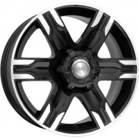 Диск K&K Риальто 17x8 6x139.7 ET38 DIA100.1 АЛМАЗ ЧЕРНЫЙ