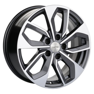 Диск Khomen 1703 17x7 5x114.3 ET45 DIA67.1 GRAY-FP