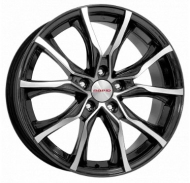 Диск K&K Твист 17x7.5 5x108 ET32 DIA67.1 АЛМАЗ ЧЕРНЫЙ