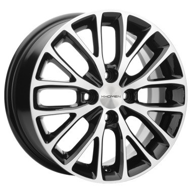 Диск Khomen 1506 15x6 4x100 ET48 DIA54.1 BLACK-FP