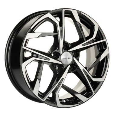 Диск Khomen 1716 17x7 5x114.3 ET47 DIA66.1 BLACK-FP
