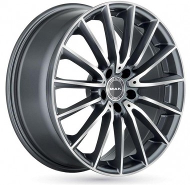 Диск MAK Komet 19x8 5x112 ET43 DIA66.6 GUN METALLIC MIRROR FACE