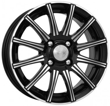 Диск K&K Сиеста 13x5 4x98 ET29 DIA58.6 АЛМАЗ ЧЕРНЫЙ