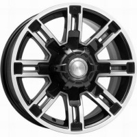 Диск K&K Полюс 16x7.5 6x139.7 ET22 DIA107.6 АЛМАЗ ЧЕРНЫЙ