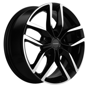 Диск Khomen 1708 17x6.5 5x108 ET33 DIA67.1 BLACK-FP