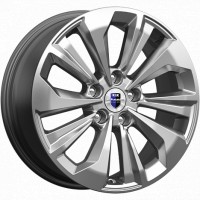 Диск K&K Авиор 17x7 5x108 ET50 DIA63.3 ДАРК ПЛАТИНУМ БРАЙТ