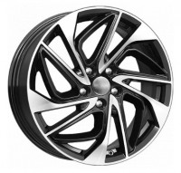 Диск KDW KD1810 18x7 5x112 ET43 DIA57.1 BLACK_FRONT_POLISHED