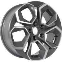 Диск KDW KD1620 16x6.5 4x100 ET45 DIA60.1 GREY_FRONT_POLISHED