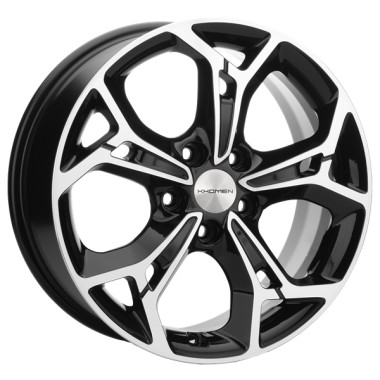 Диск Khomen 1702 17x7 5x114.3 ET48 DIA56.1 BLACK-FP