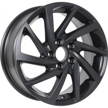 Диск KDW KD1530 15x6 4x100 ET46 DIA54.1 MATT_BLACK_PAINTED