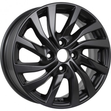 Диск KDW KD1546 15x6 4x100 ET46 DIA54.1 MATT_BLACK_PAINTED