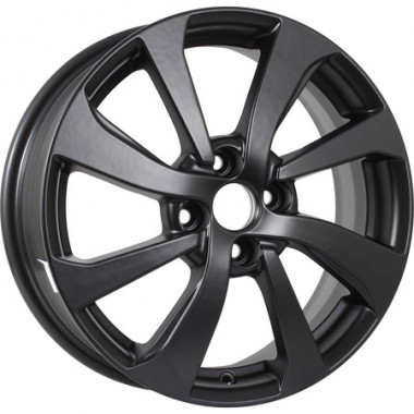 Диск KDW KD1640 16x6 4x100 ET49 DIA54.1 MATT_BLACK_PAINTED