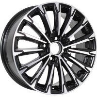 Диск KDW KD1610 16x6.5 5x108 ET50 DIA63.3 BLACK_FRONT_POLISHED