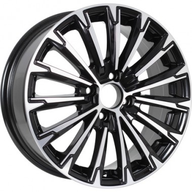 Диск KDW KD1610 16x6.5 5x114.3 ET50 DIA66.1 BLACK_FRONT_POLISHED