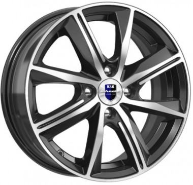 Диск K&K Арнар 16x7 5x112 ET38 DIA66.6 АЛМАЗ ЧЕРНЫЙ