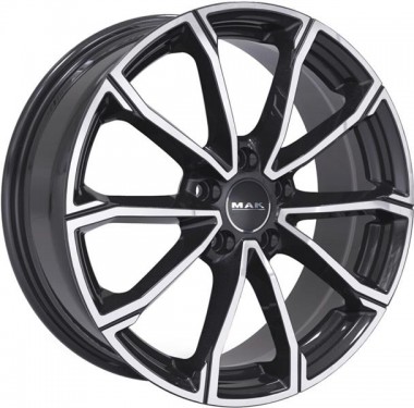 Диск MAK DaVinci 19x8 5x108 ET33 DIA72.3 BLACK MIRROR