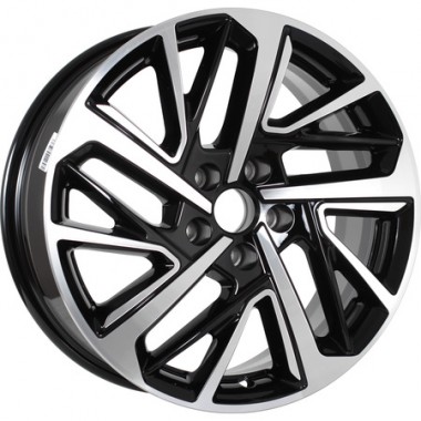 Диск KDW KD1727 17x7 5x108 ET33 DIA60.1 BLACK_FRONT_POLISHED