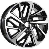 Диск KDW KD1727 17x7 5x108 ET33 DIA60.1 BLACK_FRONT_POLISHED
