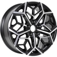 Диск KDW KD1710 17x7 5x108 ET50 DIA63.3 BLACK_FRONT_POLISHED