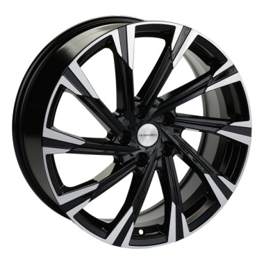 Диск Khomen 1901 19x7.5 5x114.3 ET45 DIA60.1 BLACK-FP